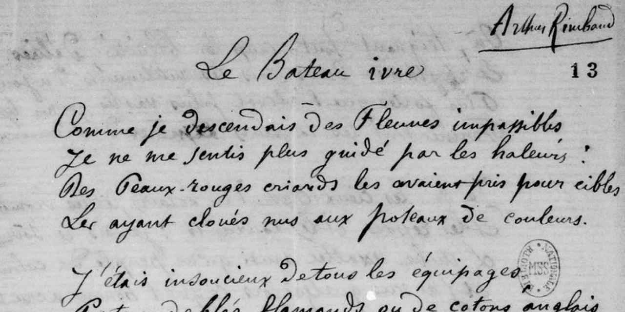 Le Bateau ivre, d’Arthur Rimbaud Canal Académies